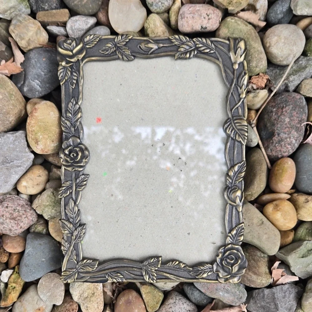 Vintage Floral Photo‎ Frame Bronze Rose Picture Display Decor Weston Gallery